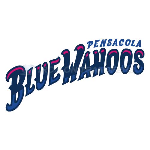 Pensacola Blue Wahoos Iron-on Stickers (Heat Transfers)NO.7742
